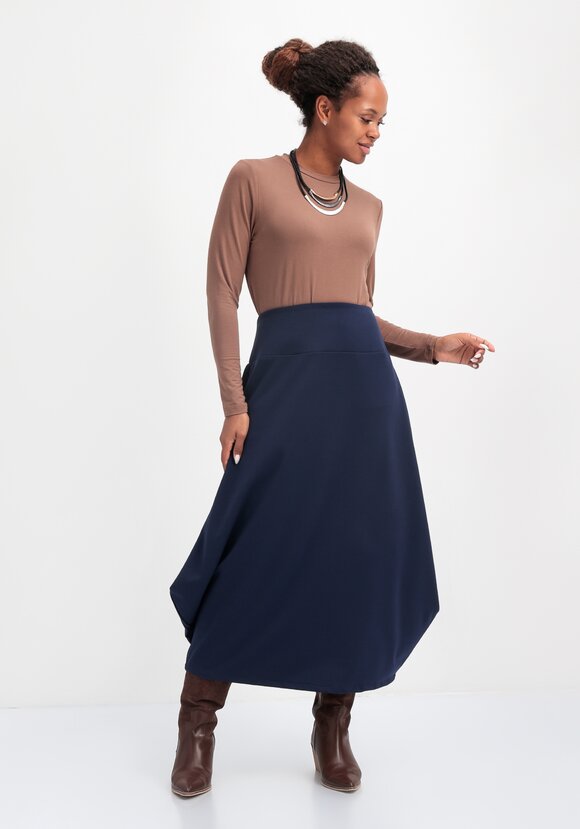 Юбка свободного кроя в стиле бохо шир.  580, рис. 2