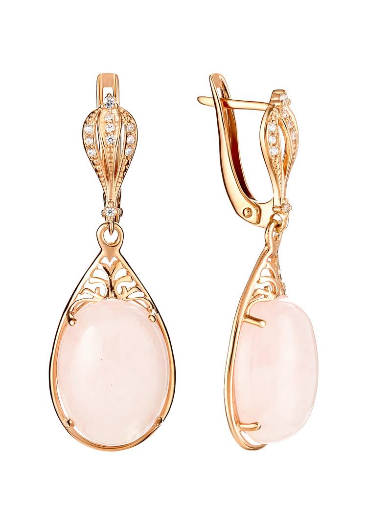 Серьги серебряные Элегантная нежность шир.  750, рис. 2