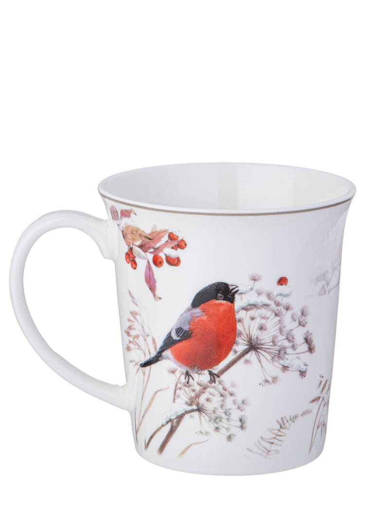 Кружка из фарфора Снегири шир.  750, рис. 2