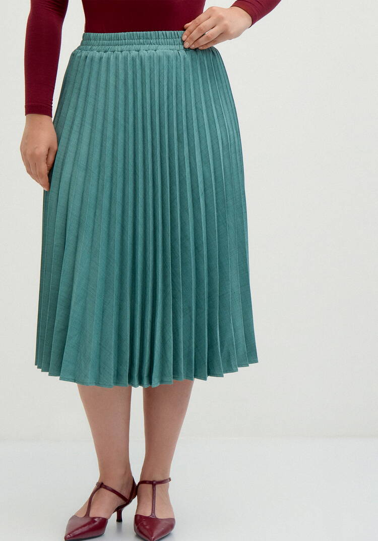 Юбка-гофре прямая Оливия шир.  750, рис. 18