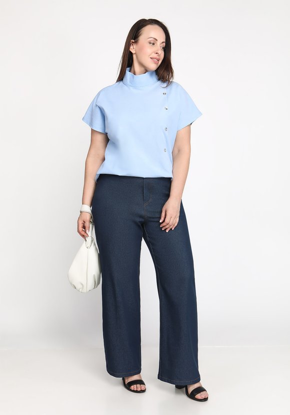 Топ с высоким воротом шир.  580, рис. 1