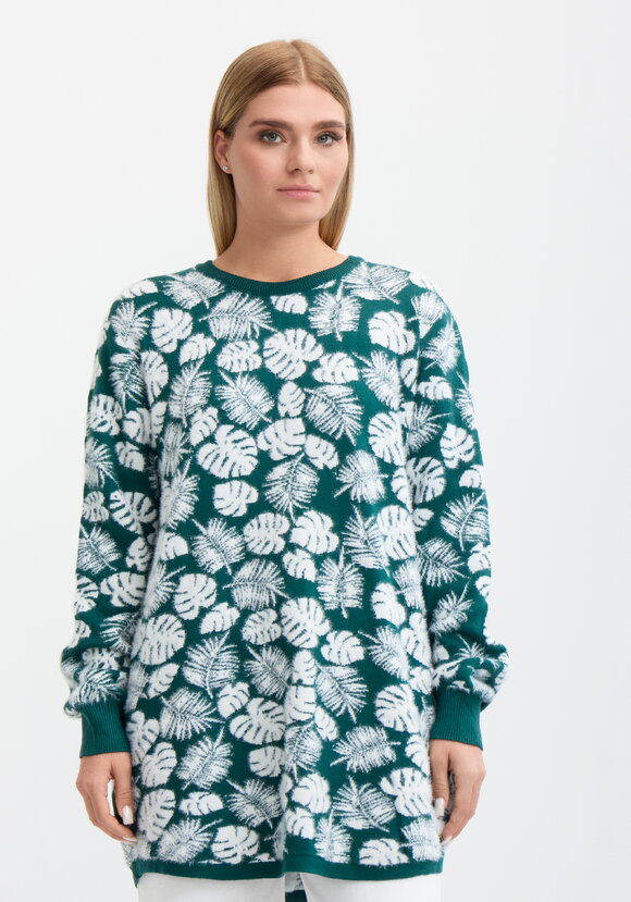 Туника пушистая с принтом шир.  580, рис. 85