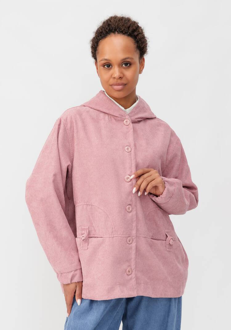 Ветровка из вельвета с капюшоном шир.  750, рис. 35