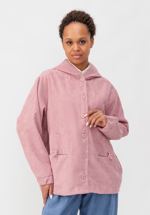 Ветровка из вельвета с капюшоном шир.  580, рис. 35