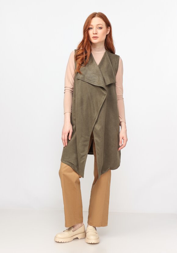 Жилет свободного кроя без застежки шир.  580, рис. 7