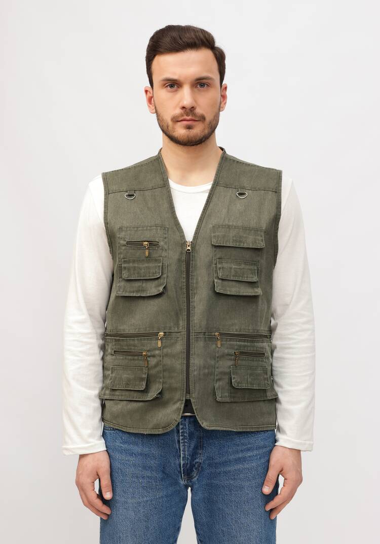 Жилет мужской с карманами шир.  750, рис. 18