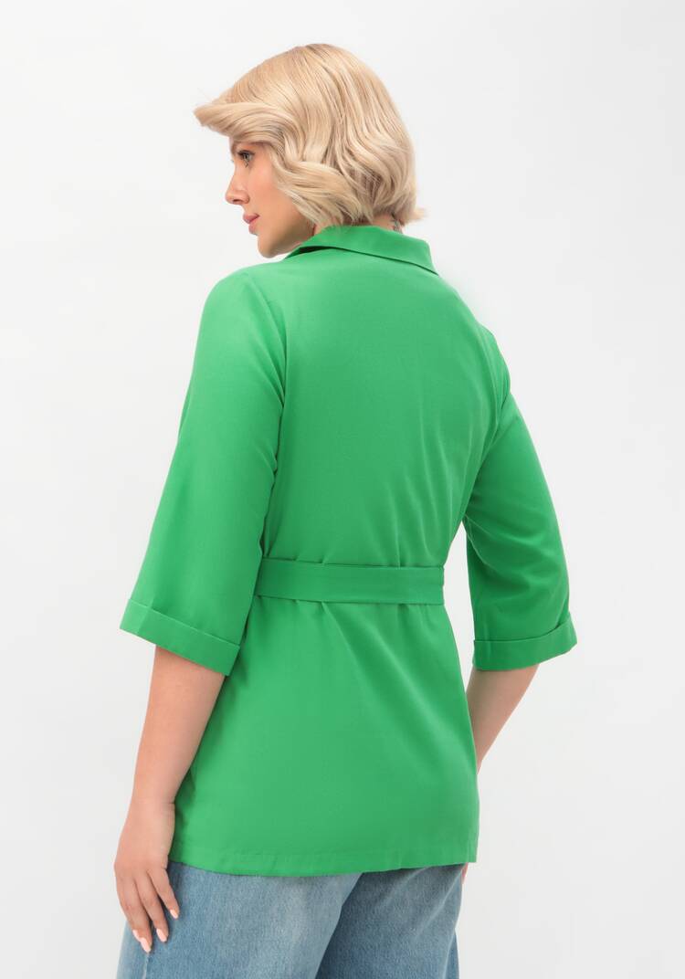 Пиджак с поясом из льна и хлопка шир.  750, рис. 28