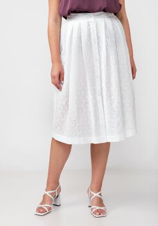 Юбка из шитья с разрезом