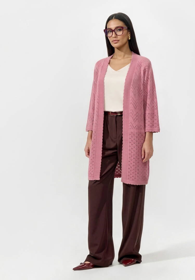 Кардиган Нежный ажур шир.  750, рис. 16
