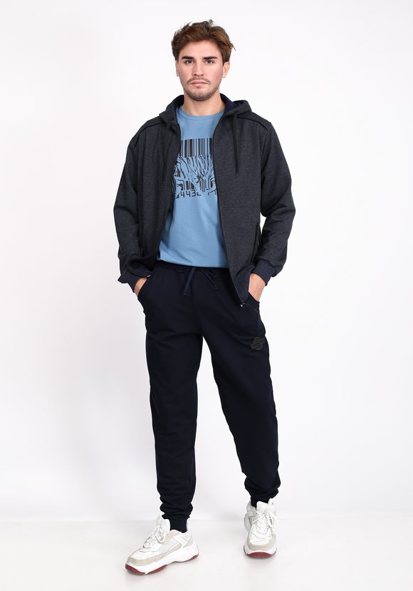 Футболка мужская с принтом тигр шир.  580, рис. 1