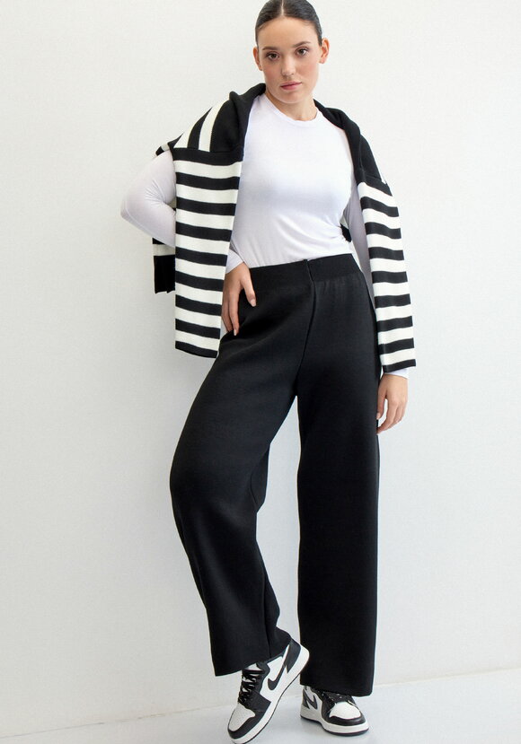 Брюки свободного кроя палаццо шир.  580, рис. 7