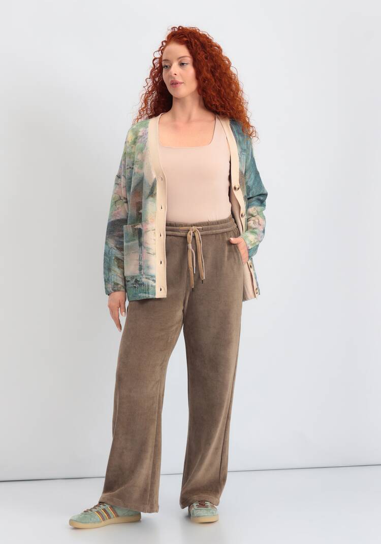 Брюки на резинке с кулиской Агата шир.  750, рис. 12