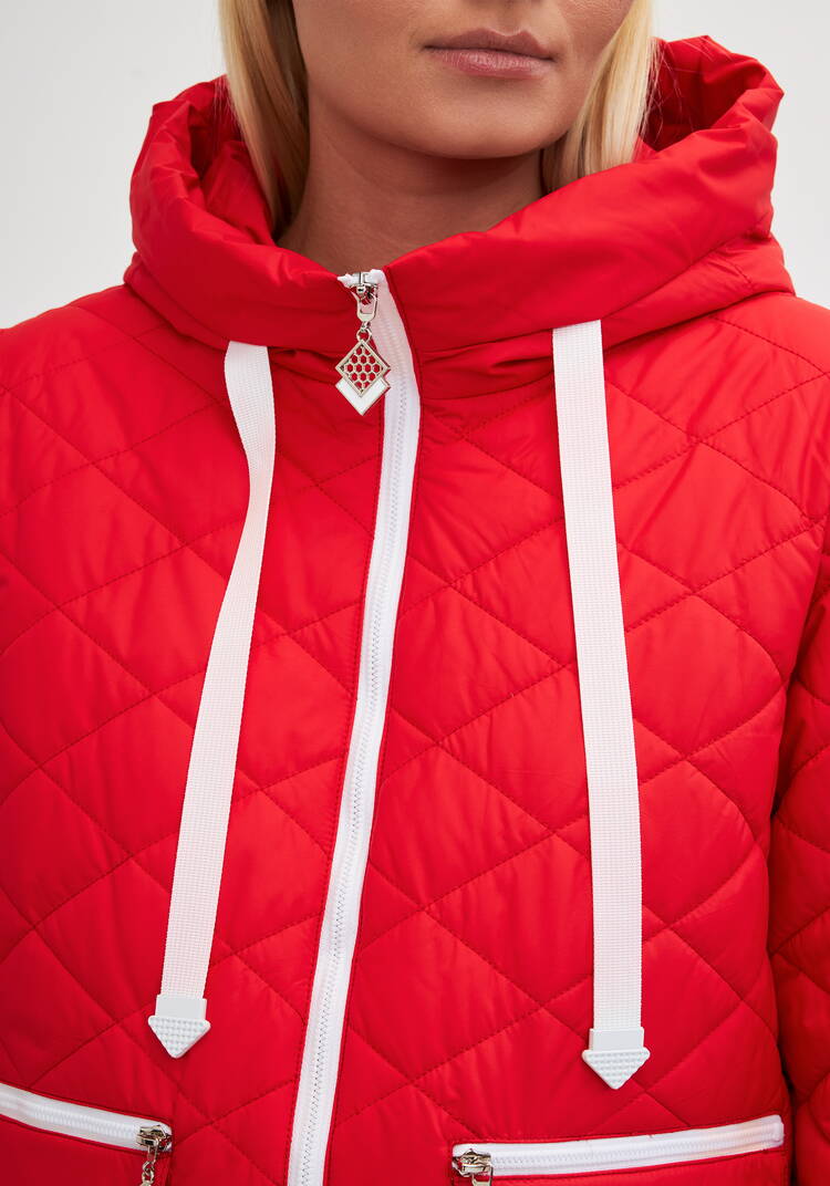 Куртка с контрастной молнией Вероника шир.  750, рис. 5