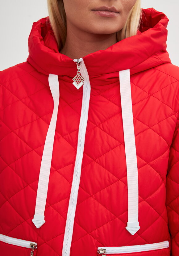 Куртка с контрастной молнией Вероника шир.  580, рис. 5