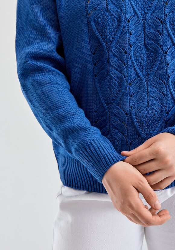 Свитер с ажурным рисунком шир.  580, рис. 16