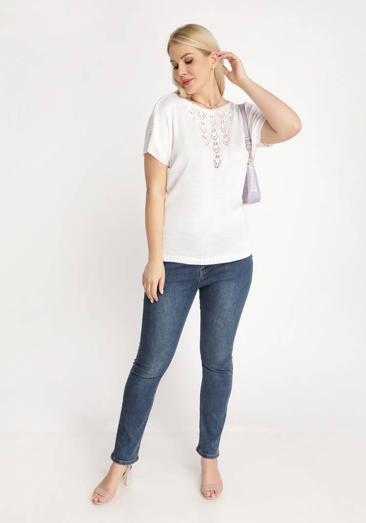 Блуза вязаная двухсторонняя шир.  750, рис. 3