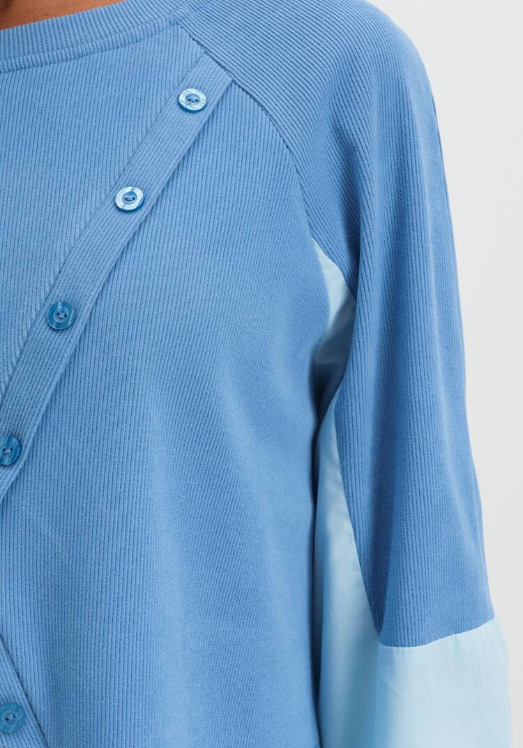 Свитшот с имитацией двойки шир.  750, рис. 13