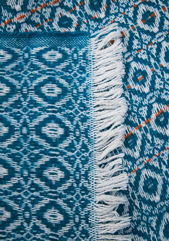 Плед с бахромой Хлопковый жаккард шир.  580, рис. 31