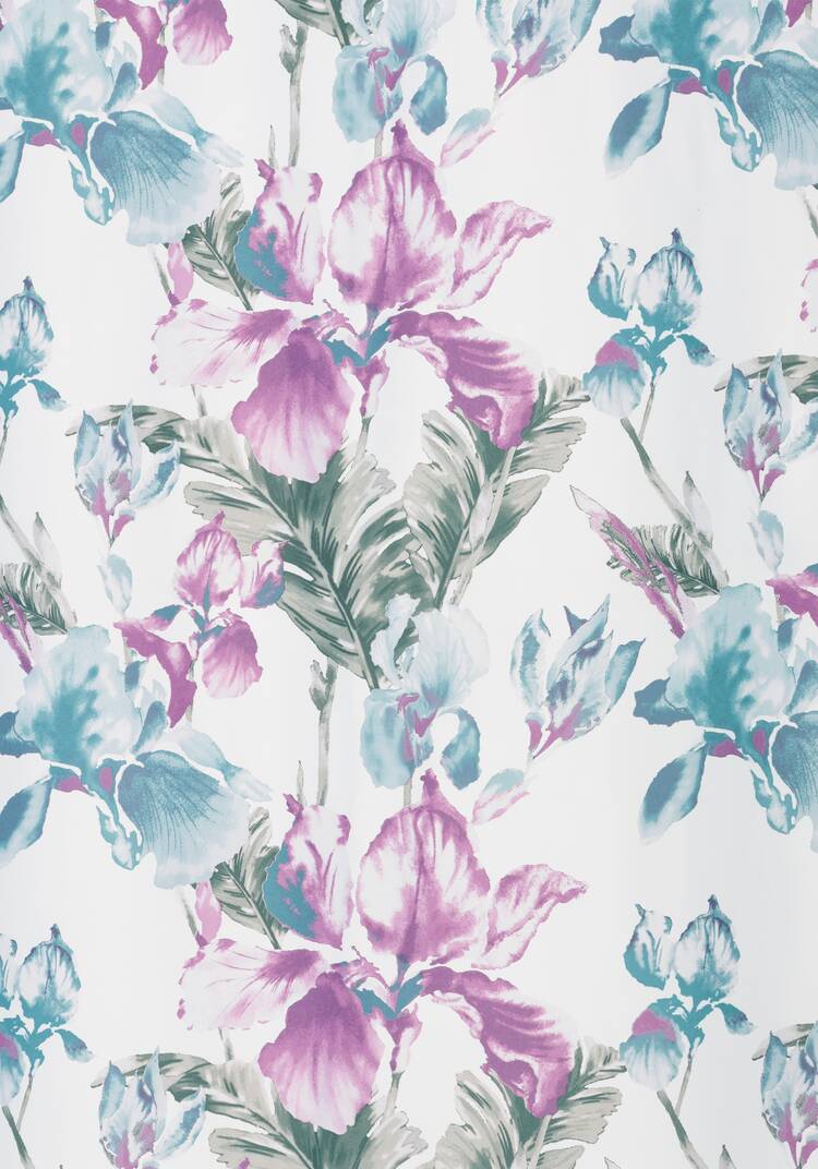 Портьера Акварельные ирисы шир.  750, рис. 8