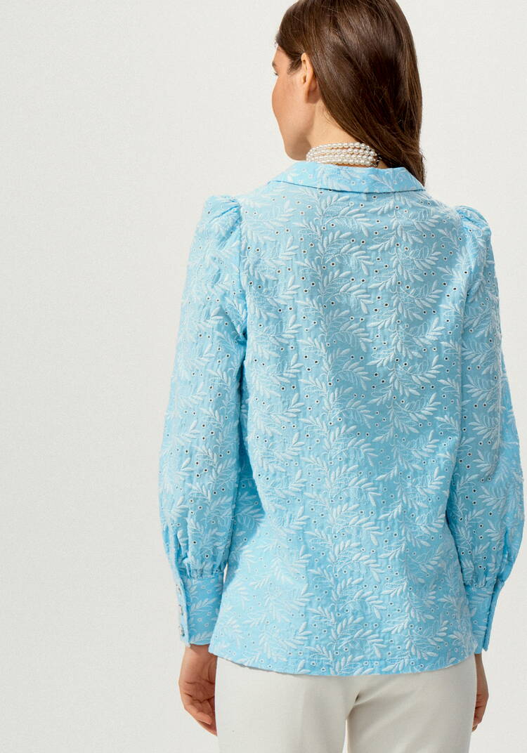 Блуза с английским воротником из шитья шир.  750, рис. 14