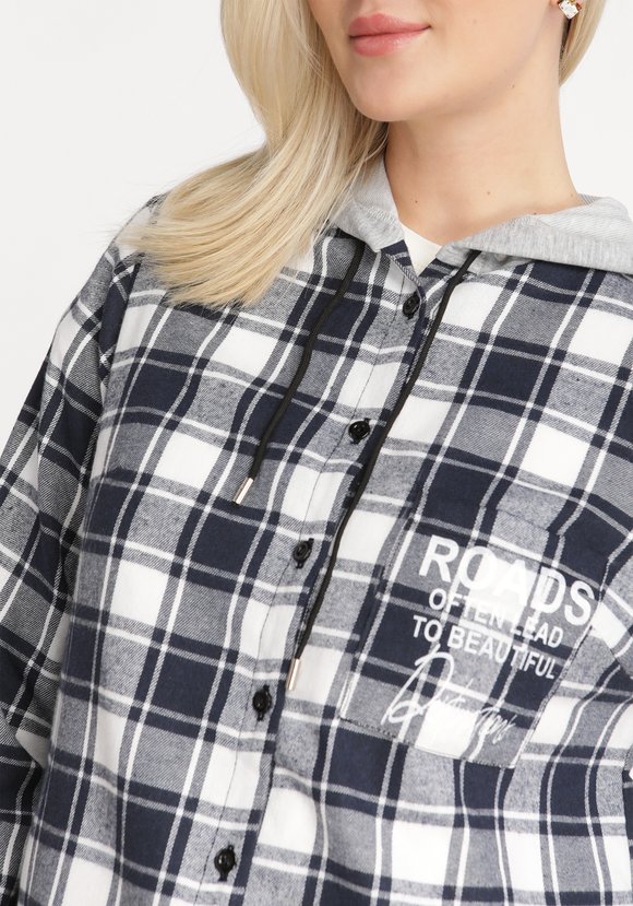 Рубашка в клетку Сюзанна шир.  580, рис. 12