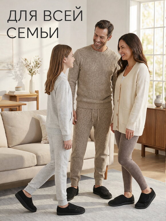 Тапочки на липучках Уют шир.  580, рис. 4