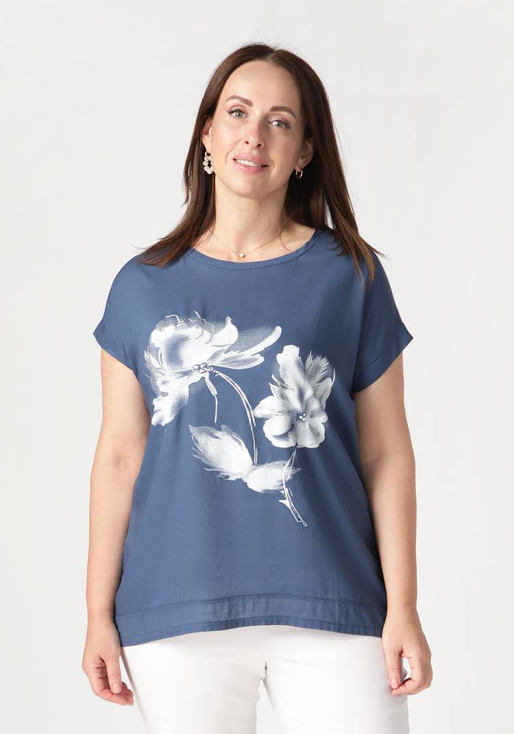 Туника Удивительные цветы шир.  750, рис. 8