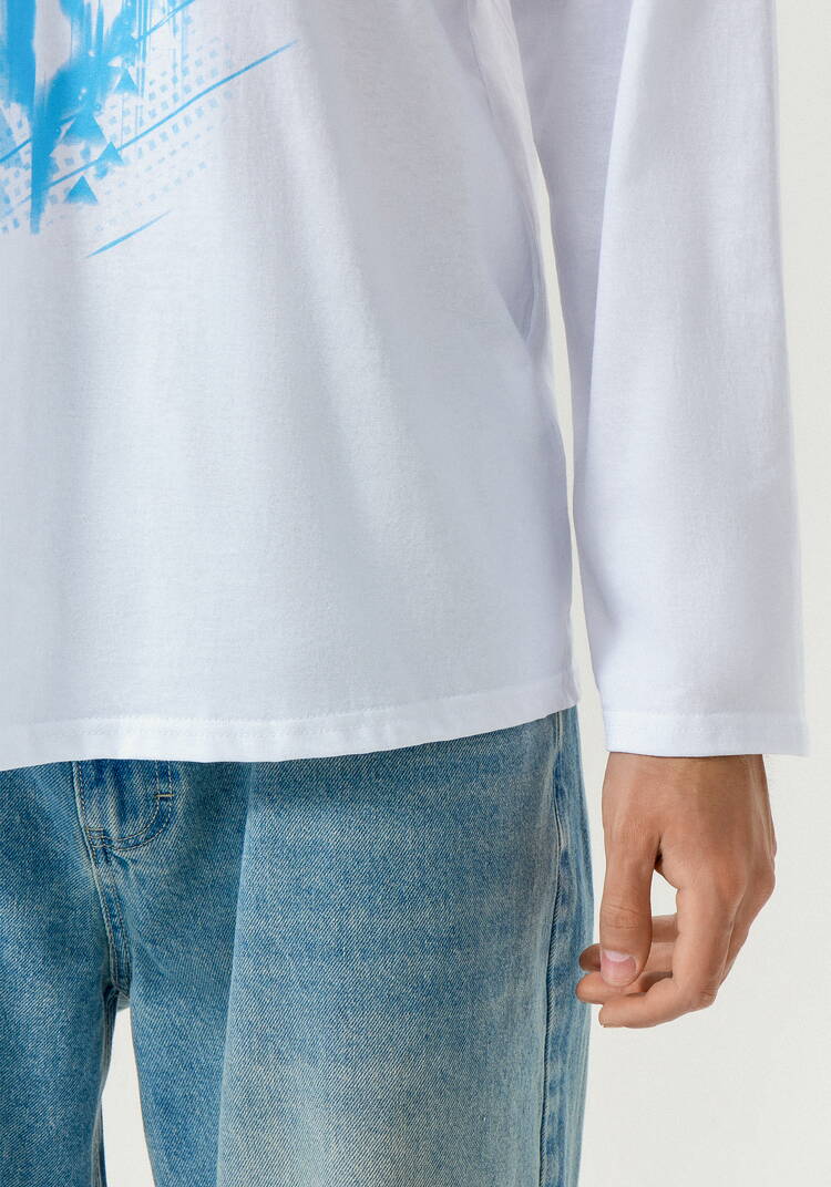 Комплект мужских лонгсливов с принтом шир.  750, рис. 7