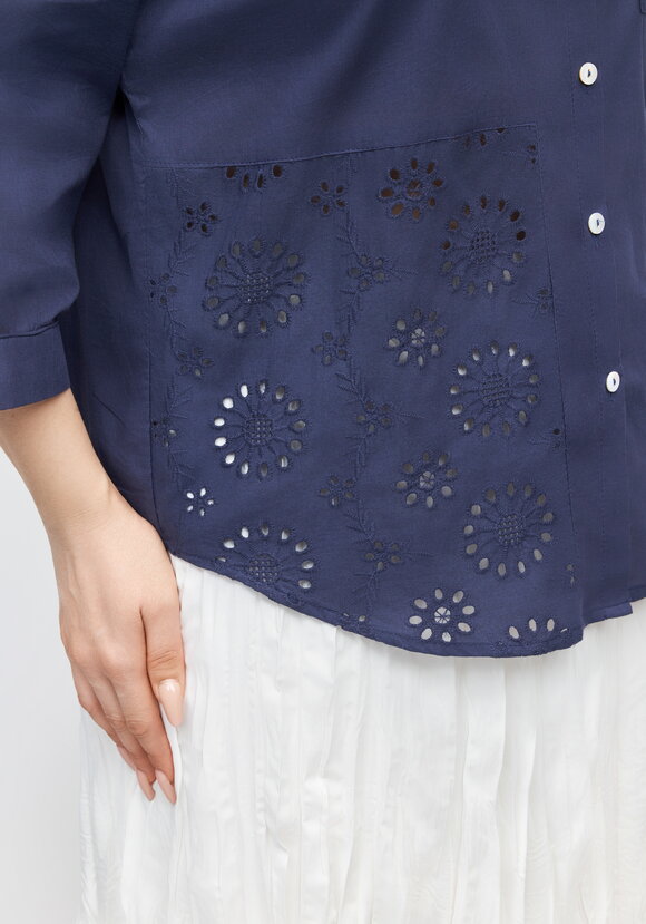 Блуза с вышивкой Ришелье шир.  580, рис. 12