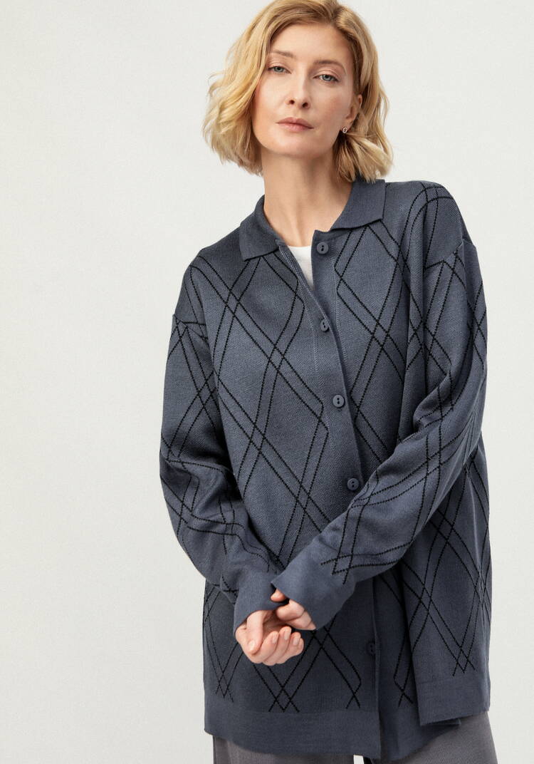 Рубашка-джемпер с отложным воротником шир.  750, рис. 19