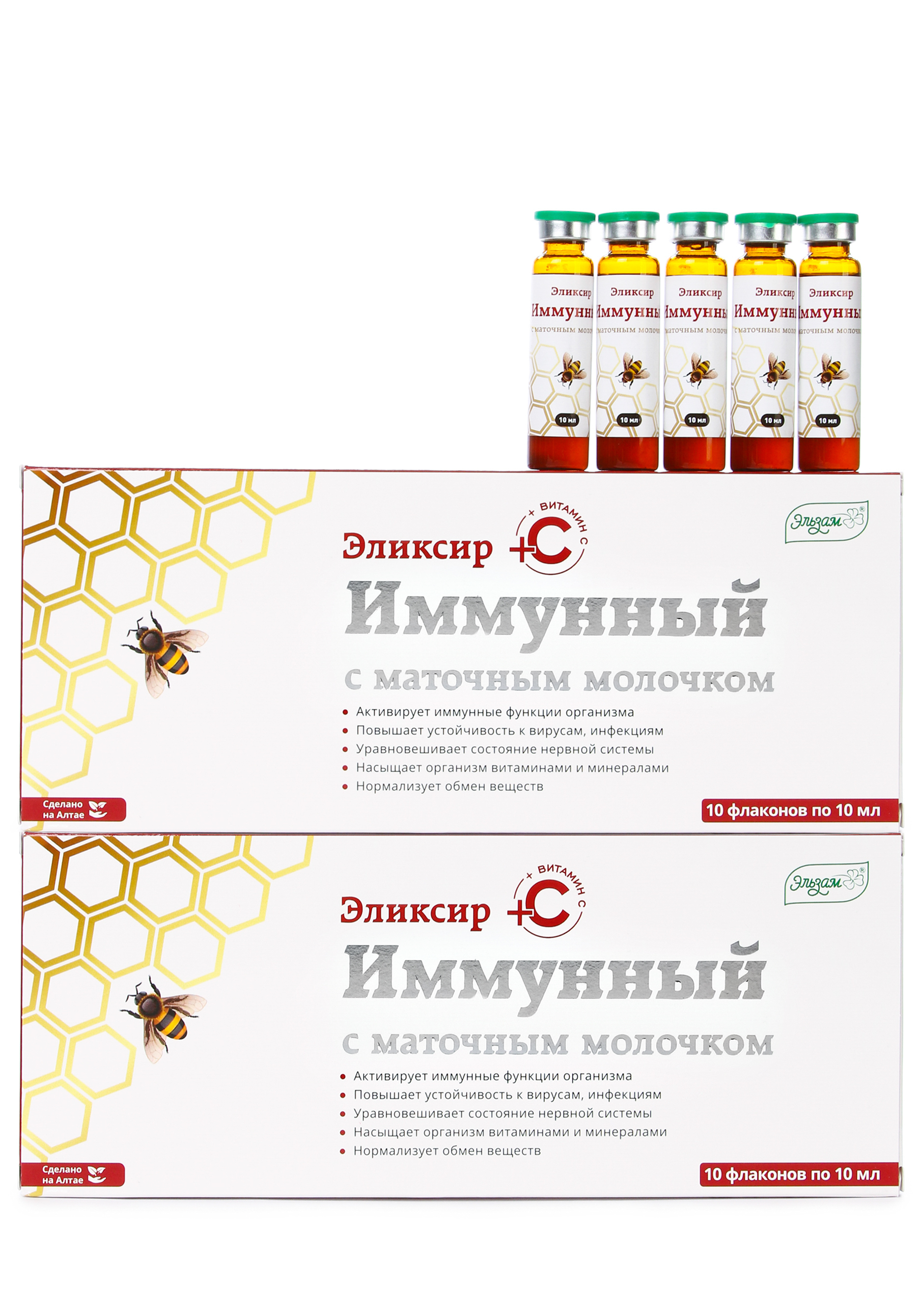 

Эликсир с маточным молочком для сохранения молодости, 2шт