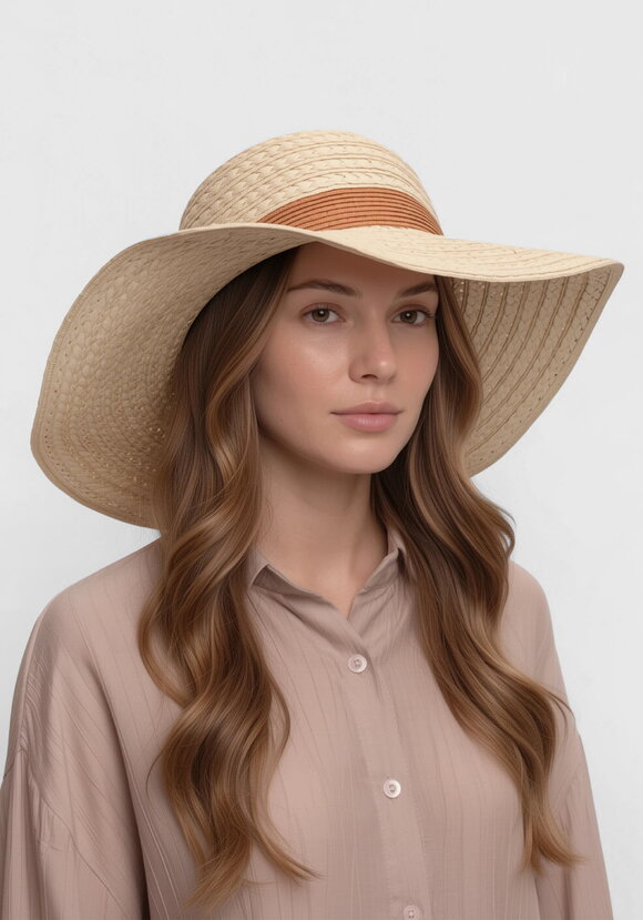 Шляпа соломенная Мэри шир.  580, рис. 1