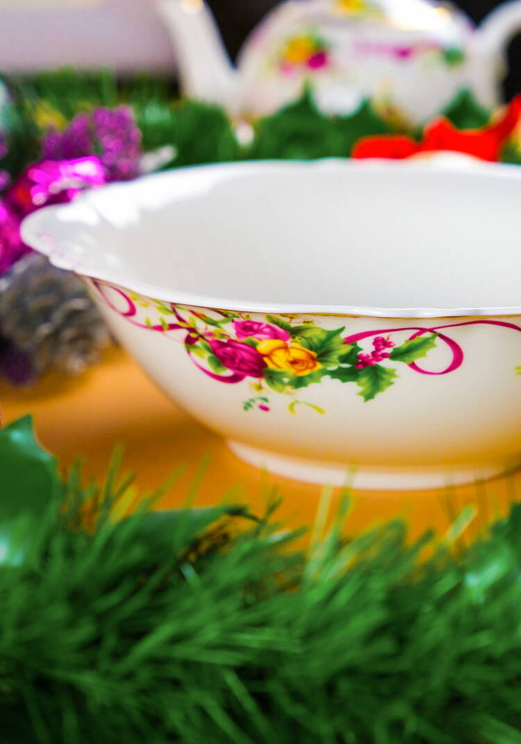 Салатник из фарфора Алая лента шир.  750, рис. 3