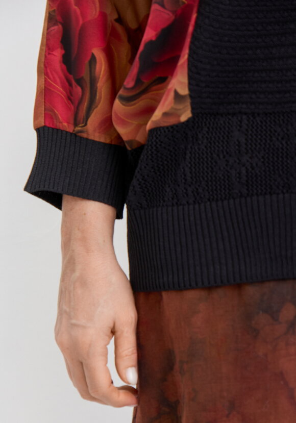 Джемпер Летучая мышь с принтом шир.  580, рис. 12