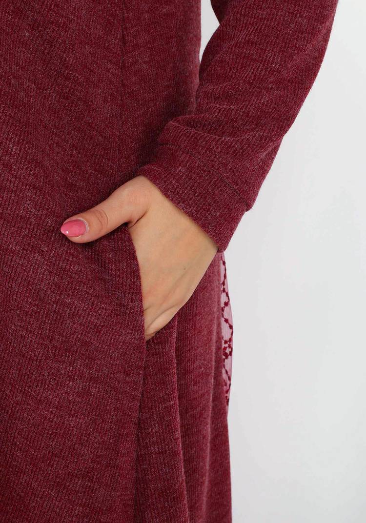 Платье с кружевной вставкой шир.  750, рис. 4