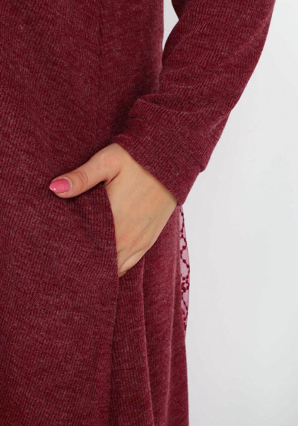 Платье с кружевной вставкой шир.  580, рис. 4