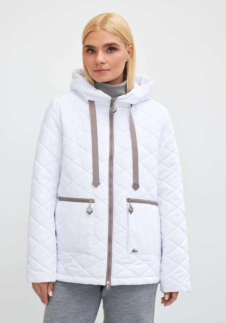 Куртка с контрастной молнией Вероника шир.  750, рис. 11