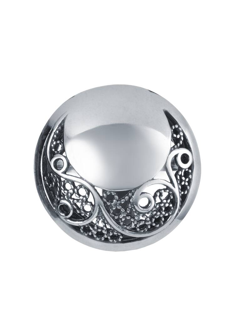 Кольцо серебряное Винтажный шик шир.  750, рис. 2