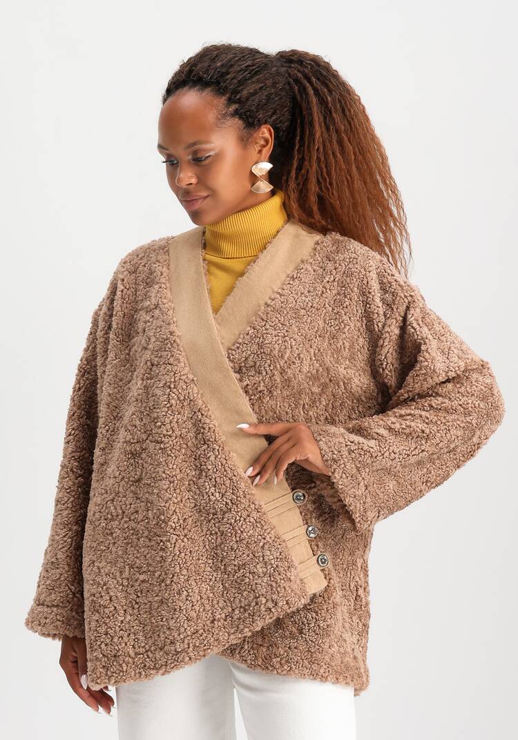 Кардиган из меховой ткани шир.  750, рис. 9