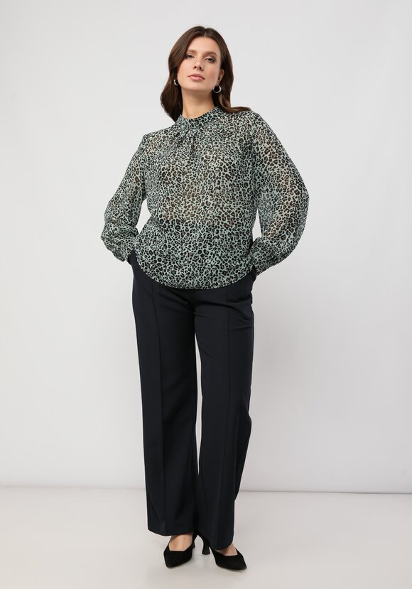Блуза с принтом леопард шир.  580, рис. 2