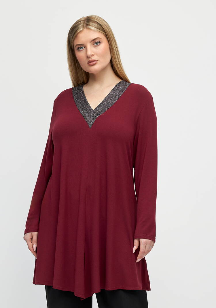 Туника свободного силуэта с втачным рукавом шир.  750, рис. 10