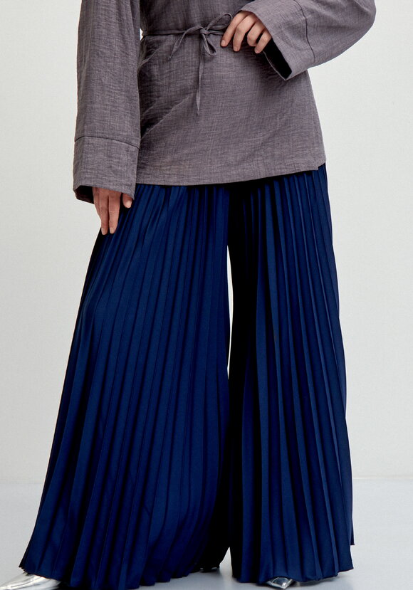 Брюки гофре с декоративным поясом шир.  580, рис. 2