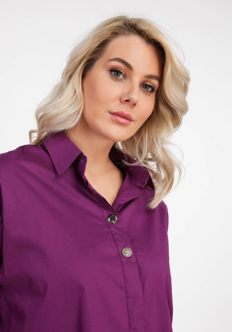 Блуза свободная на супатной застежке шир.  750, рис. 4