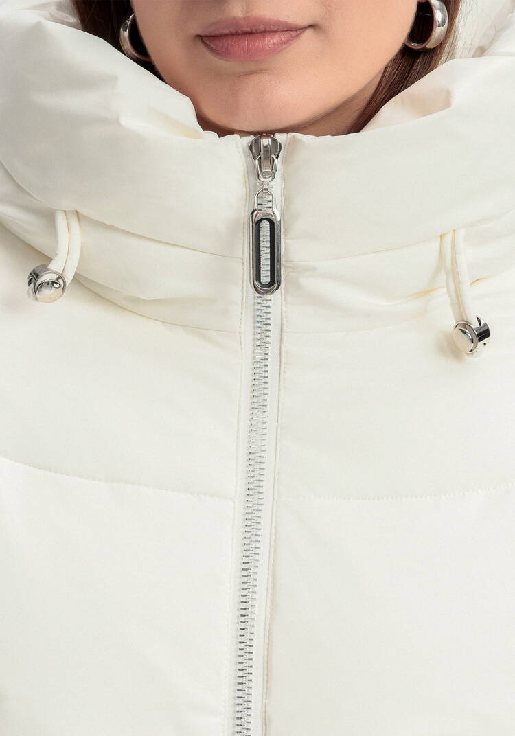 Пуховик стеганый с накладными карманами шир.  750, рис. 17