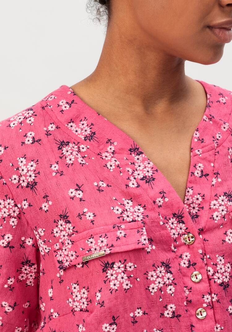 Блуза с цветочным принтом Офелия шир.  750, рис. 22