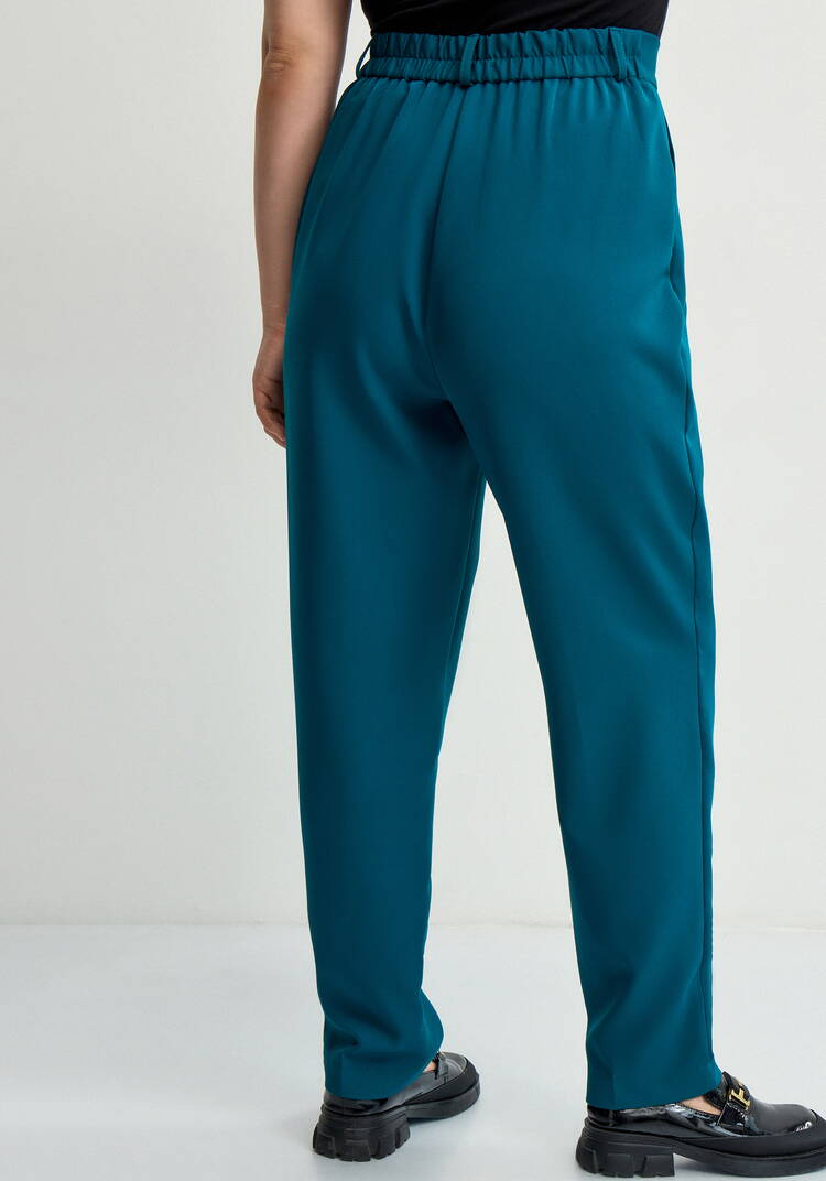 Брюки прямого кроя из костюмной ткани шир.  750, рис. 22