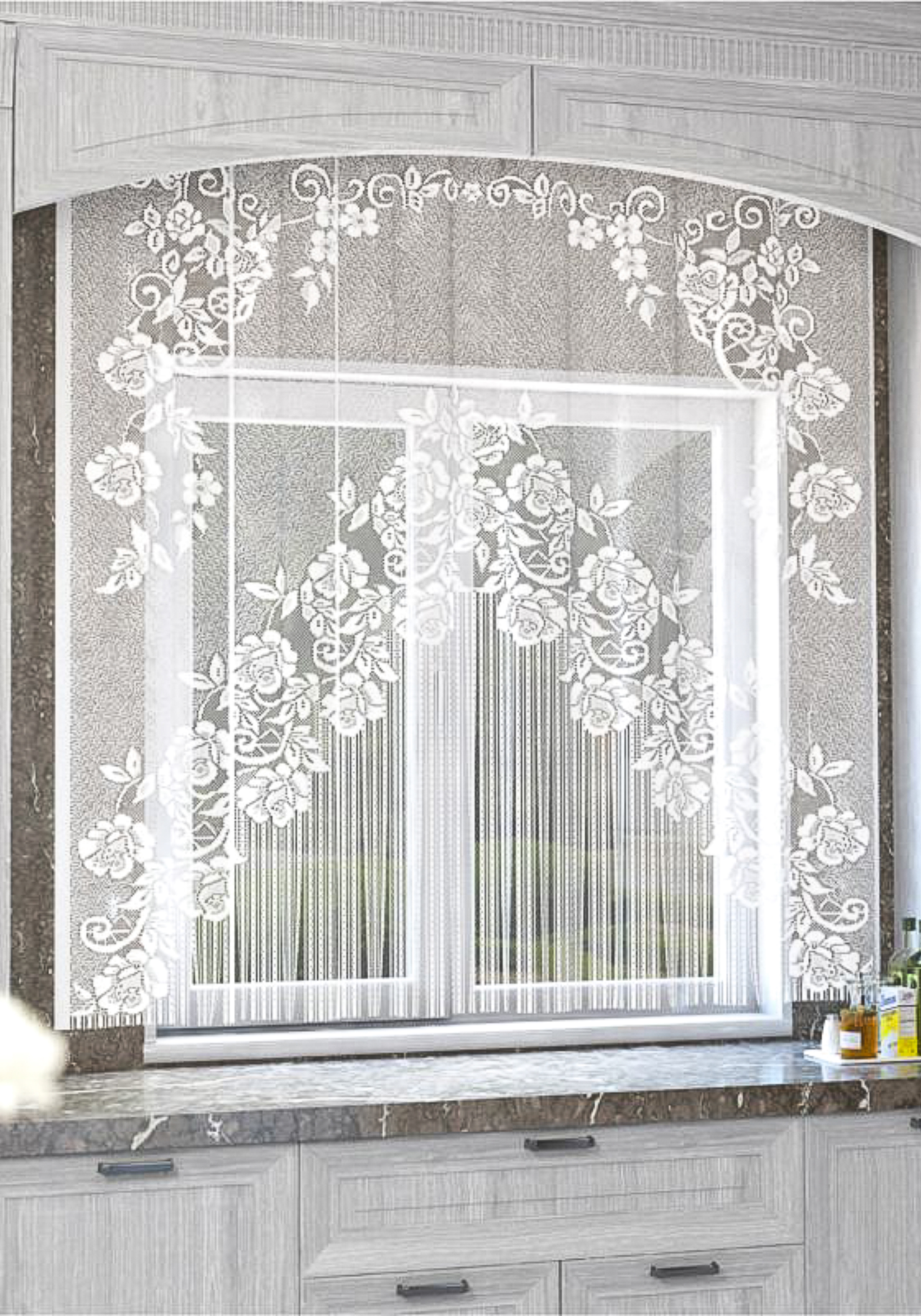 Занавеска для кухни quotЦветочное очарование quot 999₽