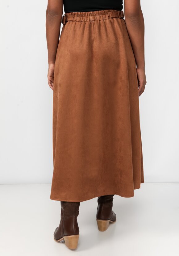 Юбка из экозамши А-силуэта шир.  580, рис. 8