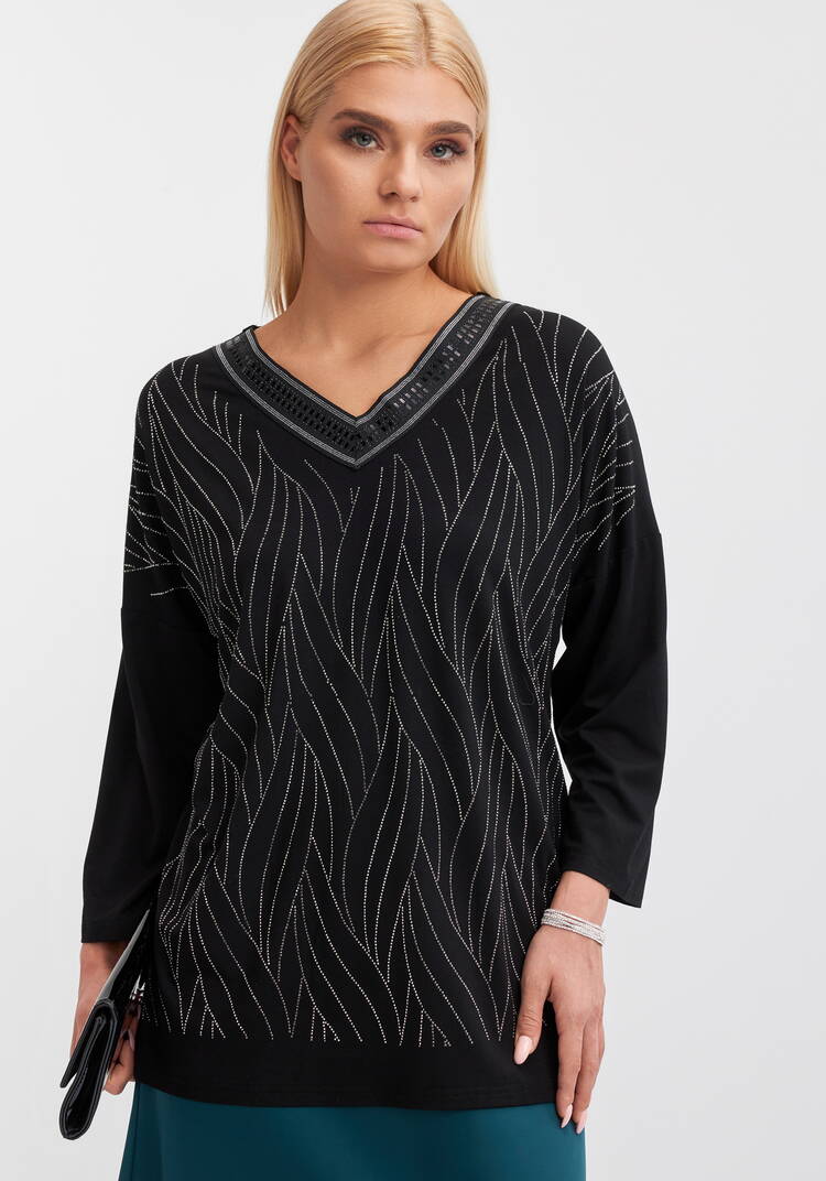 Блуза Изящные линии шир.  750, рис. 1