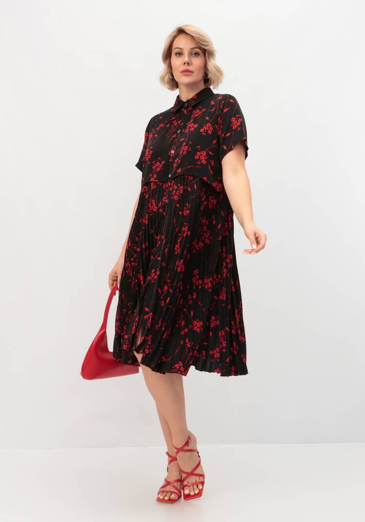 Платье  с плиссировкой шир.  750, рис. 8